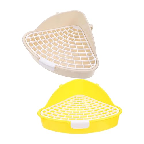 COSMEVIVI 2er-Pack Katzentoiletten für Haustiere für Hamster Meerschweinchen Chinchillas Haustiertoilette Auslaufsicher Geruchsfrei Leicht Zu Reinigen Töpfchen Aus Kunststoff Katzentraining COSMEVIVI 2er-Pack Katzentoiletten für Haustiere für Hamster Meerschweinchen Chinchillas Haustiertoilette Auslaufsicher Geruchsfrei Leicht Zu Reinigen Töpfchen Aus Kunststoff Katzentraining von COSMEVIVI