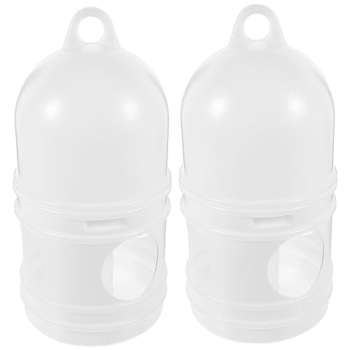 COSMEVIVI Wasserbecher Für Vögel – 2er-Pack Wasserspender Für Tauben Kunststoff Leicht Zu Reinigen Vogeltränke von COSMEVIVI