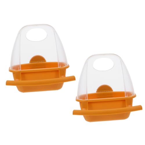 COSMEVIVI 2er-Pack Futterhalter für Papageienkäfig Futterspender für Papageienfutter für Den Käfig Stabiler Vogelfutterspender Aus Kunststoff Wasserbehälter für Vögel COSMEVIVI 2er-Pack Futterhalter für Papageienkäfig Futterspender für Papageienfutter für Den Käfig Stabiler Vogelfutterspender Aus Kunststoff Wasserbehälter für Vögel von COSMEVIVI