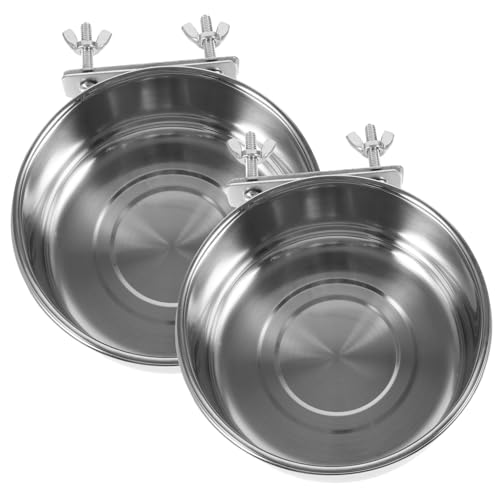 COSMEVIVI Sittich-Futterspender Vogel-Futternapf-Clip 2 Stück Vogel-Futterschale aus Metall für den Käfig langlebig COSMEVIVI Sittich-Futterspender Vogel-Futternapf-Clip 2 Stück Vogel-Futterschale aus Metall für den Käfig langlebig von COSMEVIVI