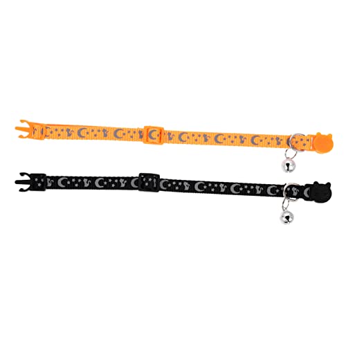 COSMEVIVI 2St katzenhalsbänder Welpen Kätzchen-Halskette Kätzchenhalsbänder für Jungen -Bandana-Schal Katzenglocke Krawatten - Nylon COSMEVIVI 2St katzenhalsbänder Welpen Kätzchen-Halskette Kätzchenhalsbänder für Jungen -Bandana-Schal Katzenglocke Krawatten - Nylon von COSMEVIVI