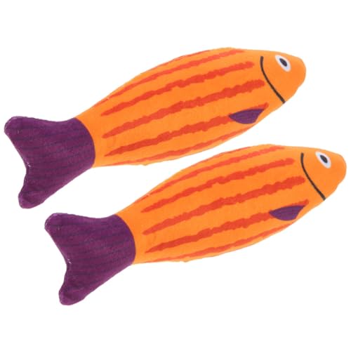COSMEVIVI 2 Stücke Fisch Spielzeug Für Katze Interaktive Necken Spielzeug Cartoon Fisch Form Plüsch Materialien COSMEVIVI 2 Stücke Fisch Spielzeug Für Katze Interaktive Necken Spielzeug Cartoon Fisch Form Plüsch Materialien von COSMEVIVI