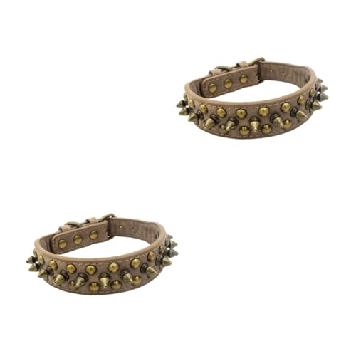 COSMEVIVI 2st Haustier Hundehalsband Xs-Kragen Anti-beiß-Kragen Haustiermode Kettennieten Nieten Hundehalsband Niethalsband Für Haustiere Niethalsband Für Hunde Bequemer Kragen Grey COSMEVIVI 2st Haustier Hundehalsband Xs-Kragen Anti-beiß-Kragen Haustiermode Kettennieten Nieten Hundehalsband Niethalsband Für Haustiere Niethalsband Für Hunde Bequemer Kragen Grey von COSMEVIVI