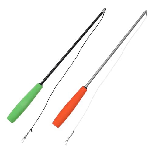COSMEVIVI 2 Stücke Katze Spielzeug Stick Interaktive Katze Teaser Für Neugier Spaß von COSMEVIVI