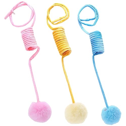 COSMEVIVI 3 Stück Katzen Ball mit Saugnapf Interaktives Plüschspielzeug für Katzen Bunte Federballspielzeuge zur Selbstbeschäftigung für Indoor Kratzfest und Strapazierfähig COSMEVIVI 3 Stück Katzen Ball mit Saugnapf Interaktives Plüschspielzeug für Katzen Bunte Federballspielzeuge zur Selbstbeschäftigung für Indoor Kratzfest und Strapazierfähig von COSMEVIVI