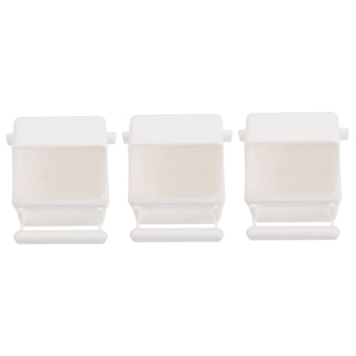 COSMEVIVI 3stücke Teiliges Kunststoff-vogelfutterspender Für Käfige Für Nymphensittiche Wellensittiche Und Papageien Leicht Zu Reinigen Befüllen Platzsparendes Design von COSMEVIVI