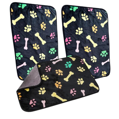 COSMEVIVI Warmes Haustierdecken-Set 3-teilig Hunde-/Katzendecken Wiederverwendbare Flanell-Schmusedecke für den Haustierkäfig COSMEVIVI Warmes Haustierdecken-Set 3-teilig Hunde-/Katzendecken Wiederverwendbare Flanell-Schmusedecke für den Haustierkäfig von COSMEVIVI