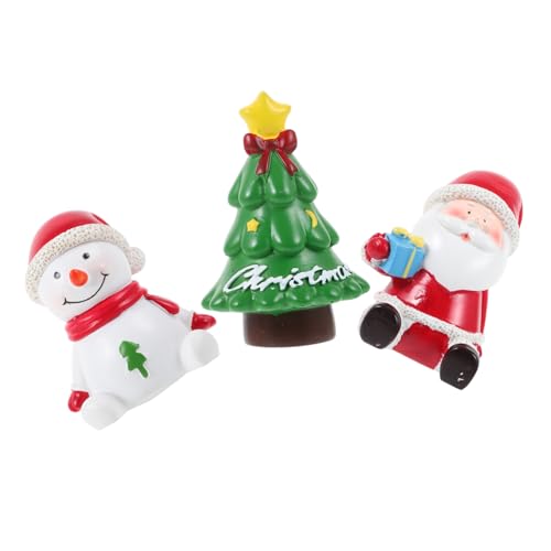 COSMEVIVI Weihnachtsmann-Weihnachts-Mikro-Landschaftsornament 3-teiliges Kunstharz-Set für Aquarium- COSMEVIVI Weihnachtsmann-Weihnachts-Mikro-Landschaftsornament 3-teiliges Kunstharz-Set für Aquarium- von COSMEVIVI