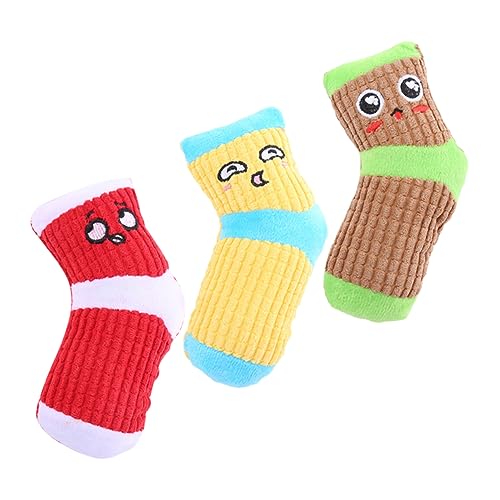 COSMEVIVI 3 stücke Hund Quietschende Spielzeug Kauen Bites-Beständig Plüsch Socken Haustier Spielzeug COSMEVIVI 3 stücke Hund Quietschende Spielzeug Kauen Bites-Beständig Plüsch Socken Haustier Spielzeug von COSMEVIVI