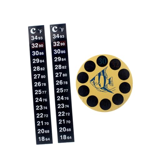 COSMEVIVI 3stücke Aquarium Thermometer Tragbare Temperaturanzeige Für Fischbecken Einfach Zu Installierender Patch Thermometer Für Aquarien Langlebige Und Zuverlässige von COSMEVIVI