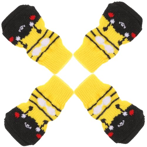 COSMEVIVI Warme Pfotensocken für Haustiere Hundepfotenschutz für Hunde leicht zu tragende Wiederverwendbare Socken für Pfoten von COSMEVIVI