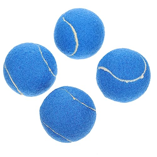 COSMEVIVI 4 Stück Haustier-Tennis Hundewerfer Welpenunterlagen Hundespiele Tennisbälle Für Hunde Quietschende Bälle Für Hunde Hundescheibe Hundenapf Hundebälle Blue Gummi COSMEVIVI 4 Stück Haustier-Tennis Hundewerfer Welpenunterlagen Hundespiele Tennisbälle Für Hunde Quietschende Bälle Für Hunde Hundescheibe Hundenapf Hundebälle Blue Gummi von COSMEVIVI