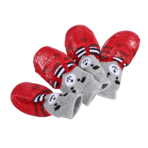 COSMEVIVI 4 Stück wasserdichte Hundesocken rutschfeste Haustiersocken für Hartholzböden Katzensocken Hundepfotenschutz atmungsaktiv für Outdoor-Aktivitäten COSMEVIVI 4 Stück wasserdichte Hundesocken rutschfeste Haustiersocken für Hartholzböden Katzensocken Hundepfotenschutz atmungsaktiv für Outdoor-Aktivitäten von COSMEVIVI