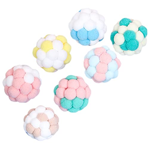 COSMEVIVI Katzen Spielzeug Kitten Katzen Bälle Mit Glocken Interaktive Pom Pom Bälle Für Drinnen Geeignet Für Katzen Und Kätzchen Weiche Und Sichere Materialien Ideal Für Spiel Und Spaß Katzenball COSMEVIVI Katzen Spielzeug Kitten Katzen Bälle Mit Glocken Interaktive Pom Pom Bälle Für Drinnen Geeignet Für Katzen Und Kätzchen Weiche Und Sichere Materialien Ideal Für Spiel Und Spaß Katzenball von COSMEVIVI