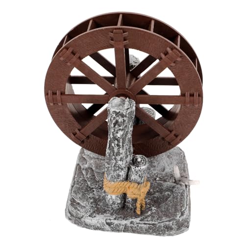 COSMEVIVI Aquarium Dekoration, Mikro Landschaftsrad, Wasserrad Ornament, Wasserrad Artefakt, Topflandschaftsräder, Springbrunnenrad, Zierfischteiche, Hochdruckreiniger Räder von COSMEVIVI