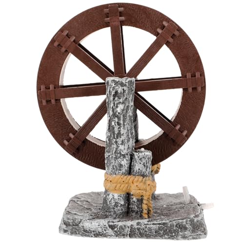 COSMEVIVI Kreatives Aquarium-wasserrad Miniatur-dekorationsrad-brunnen Energieeffizient Filigranes Ornament Verschönert Ihren Platz Für Fischtank-steingarten von COSMEVIVI