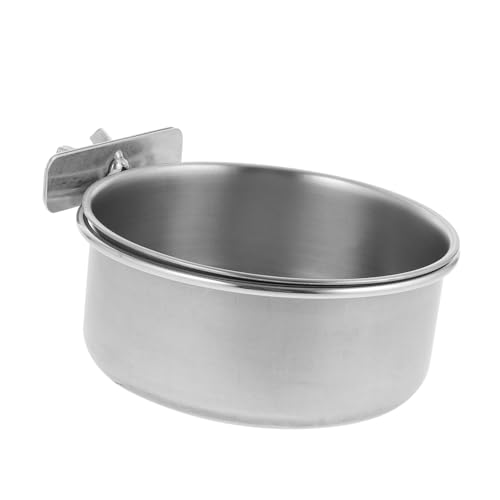 COSMEVIVI Hängender Vogelkäfig-Napf Edelstahl Tierfutter- und Wassernapf für Hunde Katzen Papageien Kaninchen sicherer Sitz langlebig COSMEVIVI Hängender Vogelkäfig-Napf Edelstahl Tierfutter- und Wassernapf für Hunde Katzen Papageien Kaninchen sicherer Sitz langlebig von COSMEVIVI
