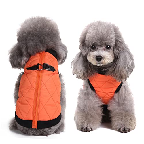 COSMEVIVI Gemütliche Winterjacke für Hunde mit Reißverschluss und Kapuzenweste für winddichten Schutz bei kaltem Wetter COSMEVIVI Gemütliche Winterjacke für Hunde mit Reißverschluss und Kapuzenweste für winddichten Schutz bei kaltem Wetter von COSMEVIVI