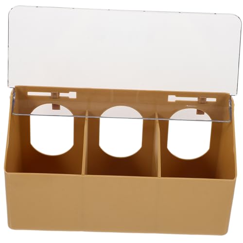 COSMEVIVI Futterbox Für Tauben Spülschüssel Spülbecken Vogelfutterhaus Aus Kunststoff Für Käfig Futterspender Für Vogelkäfige Futterfänger Für Sittiche Taubenfutterbecken Light Brown Plastik COSMEVIVI Futterbox Für Tauben Spülschüssel Spülbecken Vogelfutterhaus Aus Kunststoff Für Käfig Futterspender Für Vogelkäfige Futterfänger Für Sittiche Taubenfutterbecken Light Brown Plastik von COSMEVIVI