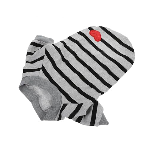 COSMEVIVI Süßes T-Shirt für Hunde und Katzen leichte Haustierkleidung Streifendesign bequem für den Alltag Größe XL Bezauberndes Outfit COSMEVIVI Süßes T-Shirt für Hunde und Katzen leichte Haustierkleidung Streifendesign bequem für den Alltag Größe XL Bezauberndes Outfit von COSMEVIVI