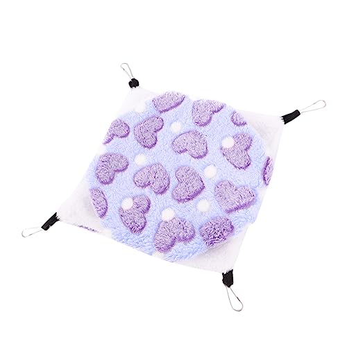 COSMEVIVI Hängende Doppel-Lagen-plüsch-hängematte Für Haustiere Wärmendes Kuschelbett Herz-Muster Für Meerschweinchen Und Kleine Tiere Stabil Und Platzsparend COSMEVIVI Hängende Doppel-Lagen-plüsch-hängematte Für Haustiere Wärmendes Kuschelbett Herz-Muster Für Meerschweinchen Und Kleine Tiere Stabil Und Platzsparend von COSMEVIVI