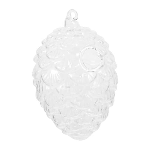 COSMEVIVI Hängender Vogeltränke Pinienform für Garten und Terrasse für Wildvögel Wie und Wellensittiche zu Reinigen und Pflegen Transparentes Design von COSMEVIVI