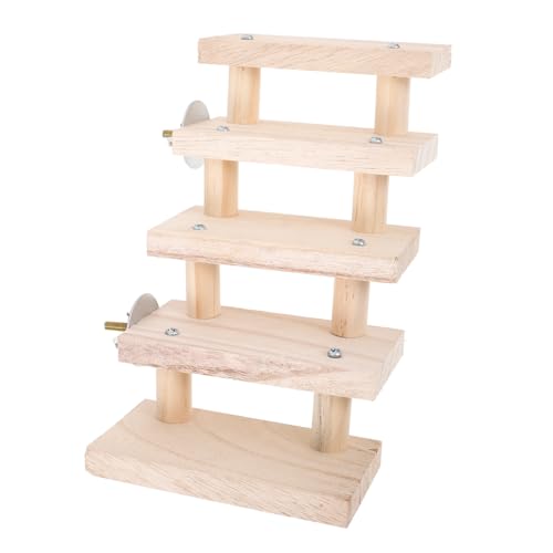 COSMEVIVI Hamster Holzleiter Für Kleintiere Sicheres Kletterspielzeug Für Chinchillas Meerschweinchen Und Hamster Zur Käfiggestaltung Für Spielspaß Mehrere von COSMEVIVI