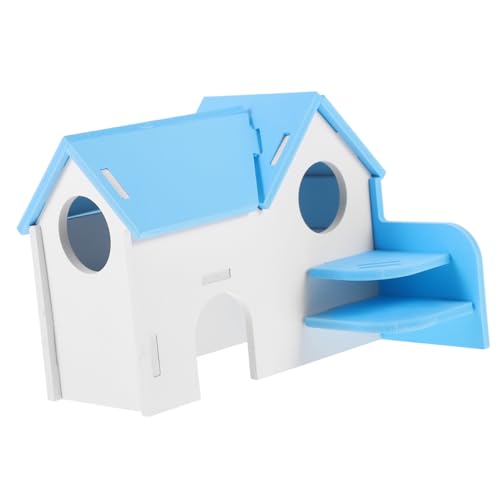 COSMEVIVI Hamsterhaus Mit Leiter Und Versteck Zweistöckige Umweltfreundliche Chinchilla-Villa Für Hamster Und Kleine Haustiere Spiel Und Schlafplatz Und COSMEVIVI Hamsterhaus Mit Leiter Und Versteck Zweistöckige Umweltfreundliche Chinchilla-Villa Für Hamster Und Kleine Haustiere Spiel Und Schlafplatz Und von COSMEVIVI