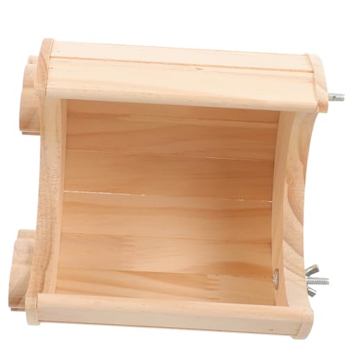 COSMEVIVI Tier Hideout Holz Hamster Kabine Mond Geformt Holz Haustier Nest Schlaf Spielen COSMEVIVI Tier Hideout Holz Hamster Kabine Mond Geformt Holz Haustier Nest Schlaf Spielen von COSMEVIVI