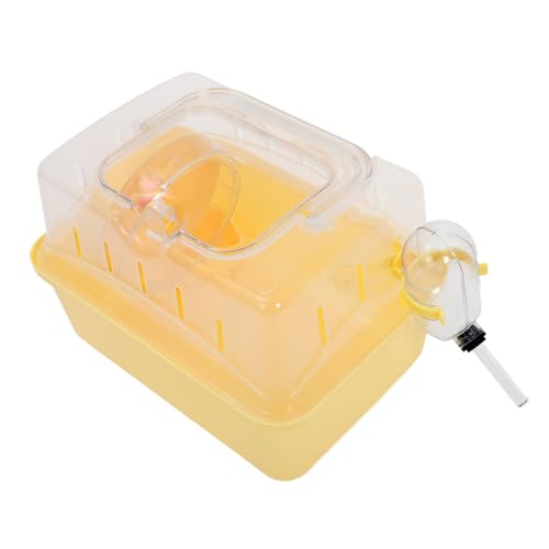 COSMEVIVI Hamsterkäfig Kleintierkäfig Haustier Outdoor Zubehör Hamster Tragetasche Kleintier Transportbox Hamsterkäfige Transparente Hamstertasche Hamster Tragehalterung Reise Haustierkäfig von COSMEVIVI