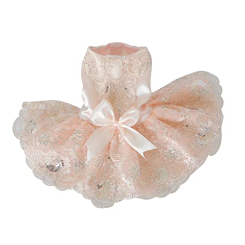 COSMEVIVI Hundekleidung Kreatives Hochzeitskleid Haustier-Stickerei Spitze Cosplay Foto-Requisiten Größe S COSMEVIVI Hundekleidung Kreatives Hochzeitskleid Haustier-Stickerei Spitze Cosplay Foto-Requisiten Größe S von COSMEVIVI
