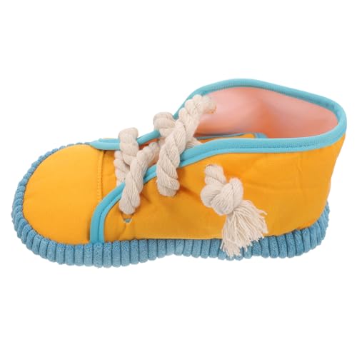 COSMEVIVI Squeaky Dog Toy Im Schuhdesign Interaktives Kauspielzeug Aus Strapazierfähigem Baumwollseil Für Zahnpflege Und Spielspaß Für Kleine Bis Mittelgroße Hunde von COSMEVIVI