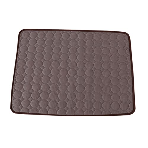 COSMEVIVI Hundebett Haustier-pad Kühlmatte Haustiermatte Größe L Kaffeebraun Glattes Atmungsaktives Bett COSMEVIVI Hundebett Haustier-pad Kühlmatte Haustiermatte Größe L Kaffeebraun Glattes Atmungsaktives Bett von COSMEVIVI