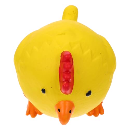 COSMEVIVI Haustier Stimme Ball Hundeseil Kauspielzeug Für Welpen Zahnreinigung Hundespielzeug Quietschende Kaukugeln Trainingsball Für Haustiere Kleines Hundespielzeug Kauer Yellow Emulsion von COSMEVIVI