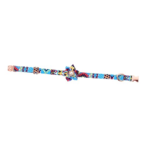 COSMEVIVI Hundehalsband Mit Blumenmuster Katzenhalsbänder Ethnischer Stil Verstellbar Für Alltägliche Anlässe COSMEVIVI Hundehalsband Mit Blumenmuster Katzenhalsbänder Ethnischer Stil Verstellbar Für Alltägliche Anlässe von COSMEVIVI