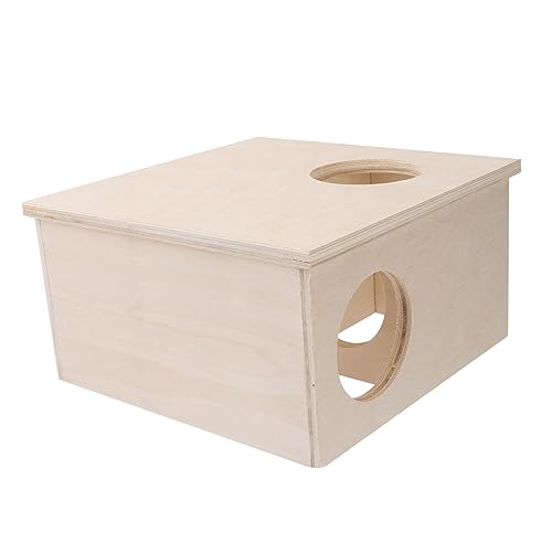 COSMEVIVI Haustierhaus Dekorative Hamster Hölzerne Hütte Shelter Hideout Haustier Schlafendes Nest COSMEVIVI Haustierhaus Dekorative Hamster Hölzerne Hütte Shelter Hideout Haustier Schlafendes Nest von COSMEVIVI