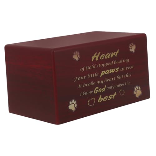 COSMEVIVI Holz Urne Für Haustiere Elegante Gedenkurne Aus Holz Für Hunde Und Katzen Mit Platz Für Asche Und Fotos Rotbraun Tragbar Und Stilvoll Für Liebevolle Erinnerungen COSMEVIVI Holz Urne Für Haustiere Elegante Gedenkurne Aus Holz Für Hunde Und Katzen Mit Platz Für Asche Und Fotos Rotbraun Tragbar Und Stilvoll Für Liebevolle Erinnerungen von COSMEVIVI