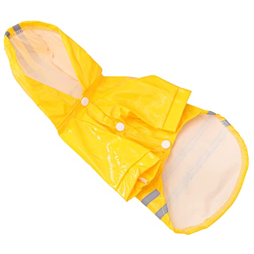 COSMEVIVI Fashion Pet Regenmantel Wasserdichter Reflektierender Hundemantel Mit Kapuze Rot Leichte Und Bequeme Regenjacke Für Hunde Bei Nässe von COSMEVIVI