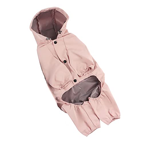 COSMEVIVI Winddichter Reflektierender Hunderegenmantel Verstellbare wasserdichte Hunde-Hoodie Für Kleine Und Mittelgroße Hunde Atmungsaktive Pet Clothes von COSMEVIVI