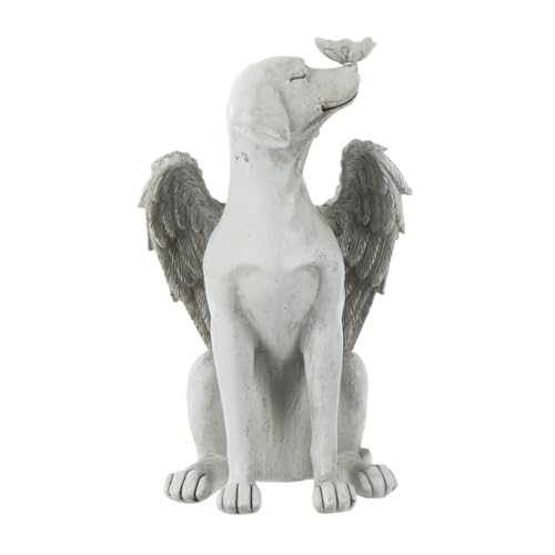 COSMEVIVI Resin Memorial Dog Angel Statue Friedliche Gedenkstätte Für Ihren Geliebten Hund Dekorativ Für Garten Und Zuhause Hilft Trauerbewältigung Und Bewahrt Kostbare Erinnerungen von COSMEVIVI
