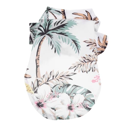 COSMEVIVI Adorables Sommer-Hemd Für Hunde Atmungsaktives Hundeshirt Mit Hawaii- Für Kleine Hunde s Leicht Bequem Für Kostümpartys Stilvolles Design Für Einen Süßen Auftritt von COSMEVIVI