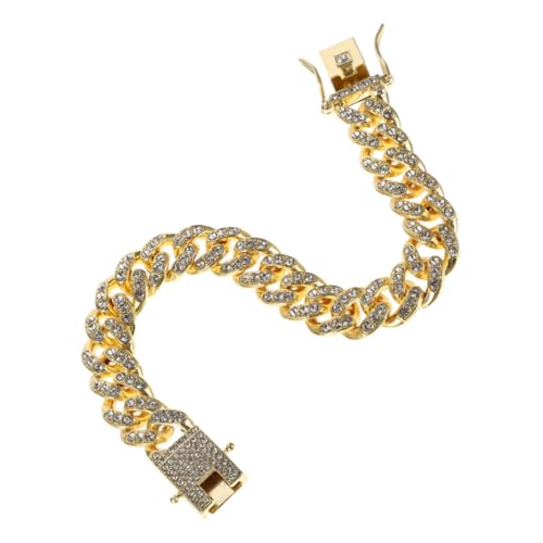 COSMEVIVI Hundehalsband Mit Kette Und Kunstdiamant Verstellbar Metallisch Für Katzen Und Kleine Hunde Elegantes Haustier-Accessoire COSMEVIVI Hundehalsband Mit Kette Und Kunstdiamant Verstellbar Metallisch Für Katzen Und Kleine Hunde Elegantes Haustier-Accessoire von COSMEVIVI