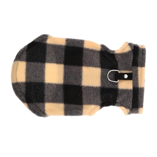 COSMEVIVI Strickweste Für Kleine Hunde Winterjacke D-Ring Leinenbefestigung Hundeweste Aus Weichem Material Einfarbige Haustierweste Ärmelloser Welpenpullover von COSMEVIVI