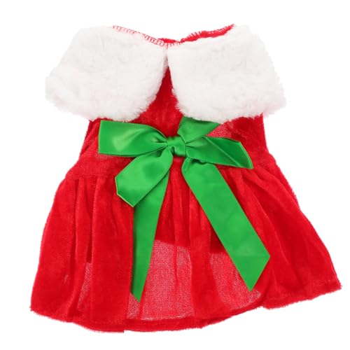 COSMEVIVI Warmer Stil in einem Hunderock mit Weihnachtsmann-Schleife gemütlicher Wintermantel für kühle Tage COSMEVIVI Warmer Stil in einem Hunderock mit Weihnachtsmann-Schleife gemütlicher Wintermantel für kühle Tage von COSMEVIVI