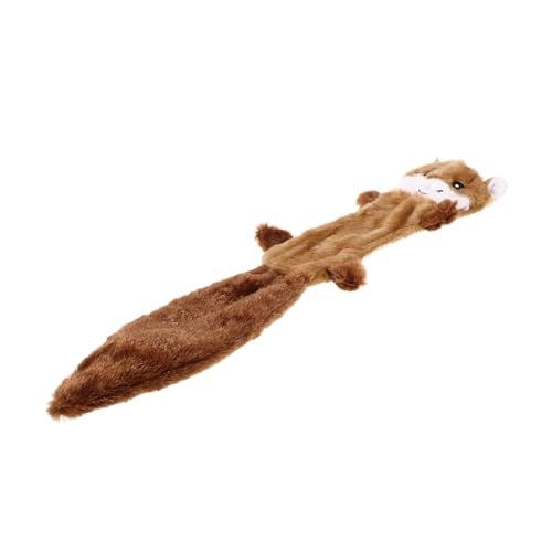 COSMEVIVI Squeaky Plüsch Hundespielzeug Interaktives Langlebiges Kauspielzeug Für Welpen Und Kleine Hunde Für Zahntraining Stressbewältigung Braunes Design von COSMEVIVI