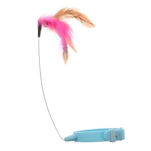 COSMEVIVI Interaktives Katzenhalsband Teaser Stick Teasing Rod Kätzchen Spielzeug Jagen Spielzeug COSMEVIVI Interaktives Katzenhalsband Teaser Stick Teasing Rod Kätzchen Spielzeug Jagen Spielzeug von COSMEVIVI