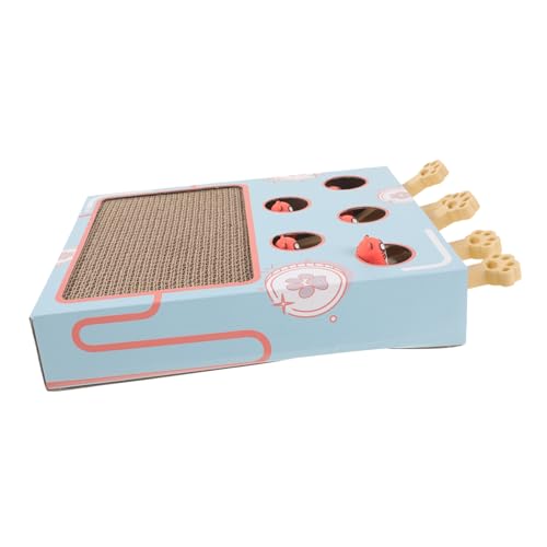 COSMEVIVI Katzen Kratz Box Kätzchen Katzen-Teaser-Spielzeug Katzenhaus Karton katzenkratzmatte kratzmatte für Katzen Katzenschlagspiel Spielzeug Kratzspielzeug für Katzen Papier Sky-Blue COSMEVIVI Katzen Kratz Box Kätzchen Katzen-Teaser-Spielzeug Katzenhaus Karton katzenkratzmatte kratzmatte für Katzen Katzenschlagspiel Spielzeug Kratzspielzeug für Katzen Papier Sky-Blue von COSMEVIVI