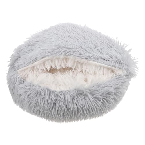 COSMEVIVI Katzenbetthöhle Beruhigendes Katzenbett Katze Schläft Warmes Bett Mit Kapuze Katzenbett Mit Haube Plüschkatzenschlafbett Mit Kapuze Plüschkatzenbett Katzenzubehör Grey Pp Baumwolle COSMEVIVI Katzenbetthöhle Beruhigendes Katzenbett Katze Schläft Warmes Bett Mit Kapuze Katzenbett Mit Haube Plüschkatzenschlafbett Mit Kapuze Plüschkatzenbett Katzenzubehör Grey Pp Baumwolle von COSMEVIVI