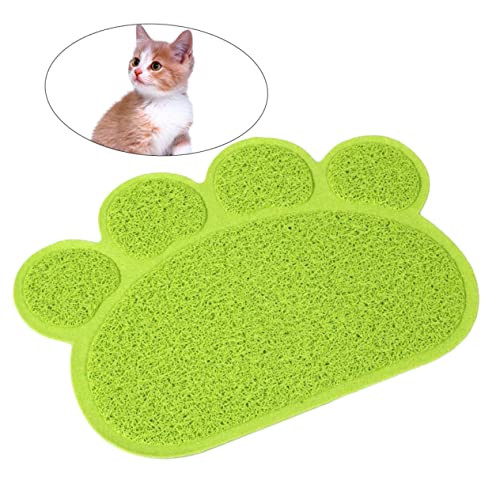 COSMEVIVI Katzenstreu Matte Pfotenform rutschfeste PVC Matte Für Katzen Und Hunde Haustier Futter Und Wasserschale Unterlage COSMEVIVI Katzenstreu Matte Pfotenform rutschfeste PVC Matte Für Katzen Und Hunde Haustier Futter Und Wasserschale Unterlage von COSMEVIVI