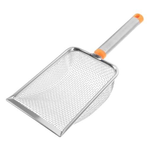 COSMEVIVI Cat Litter Scoop Aus Edelstahl Mit Feinem Netzfilter Für Saubere Böden Praktische Katzenstreuschaufel Für Einfaches Reinigen Von Katzenklo Und Katzenstreu von COSMEVIVI